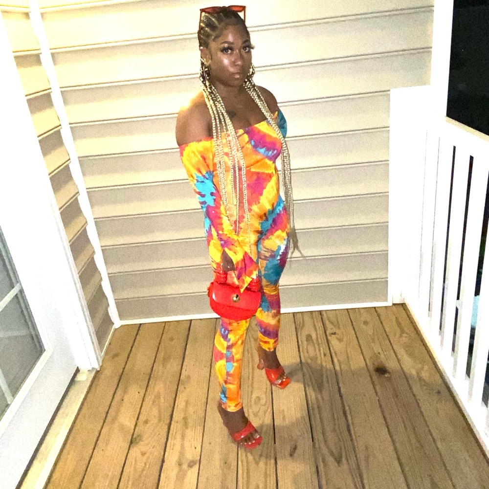 Rainbow body suit